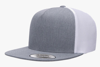 Yupoong 6006T Classic Flat Bill, Snapback Trucker Hat