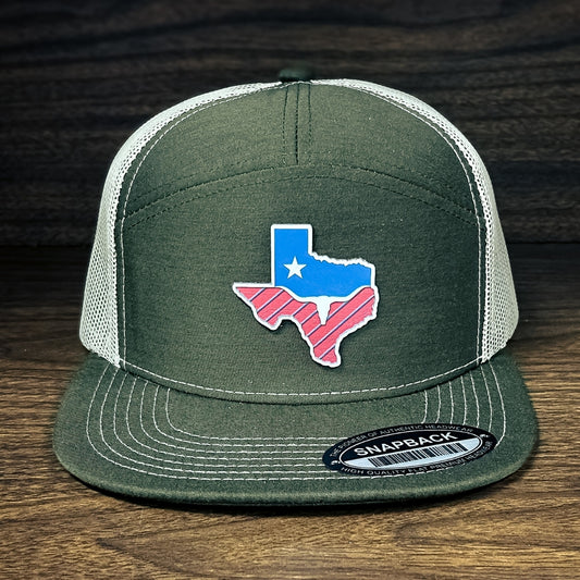 TEXAS PATRIOT SERIES SNAPBACK FLATBILL TRUCKER HAT