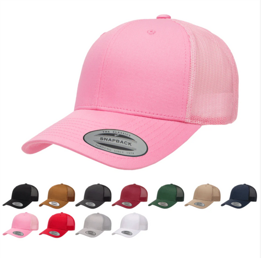 Yupoong 6606 Retro Trucker Hat (Solid Color)